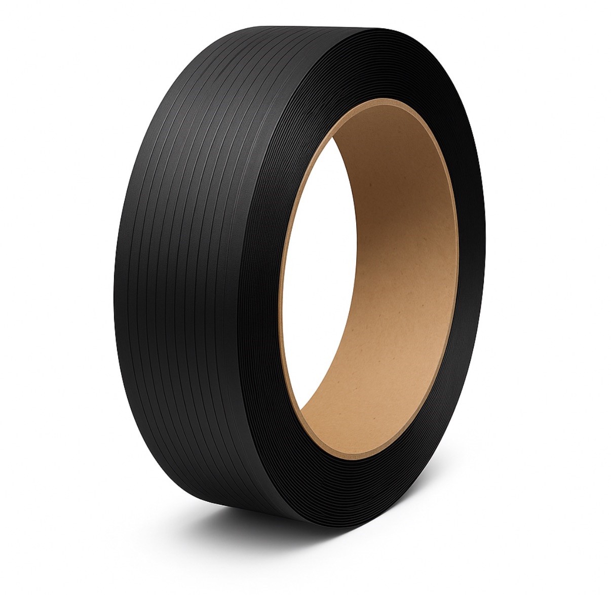 PP-Umreifungsband 16 x 0,60 mm 2000 lfm schwarz Kern 407 mm PP-Umreifungsband 16 x 0,60 mm 2000 lfm schwarz Kern 407 mm